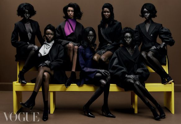 九大黑人模特登杂志引争议：后期调色灯光都很诡异！